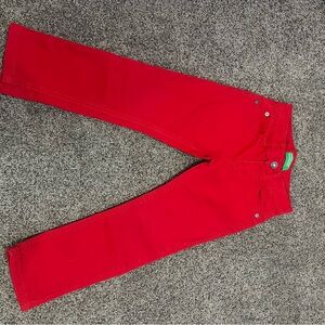 United Colors Of Benetton Vibrant Red Kids Jeans
